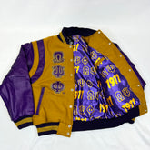 Omega Old Gold Wool Letterman Jacket