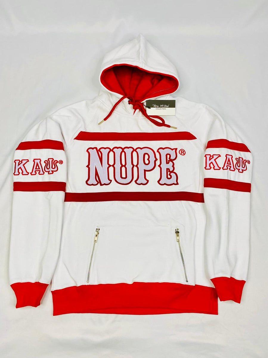 Red and white kappa hoodie sales