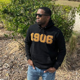 Alpha Black 1906 Chenille Hoodie