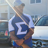 White & Blu Σ Raglan Premium Shirt