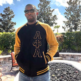 Black Alpha Phi Alpha Varsity Fleece