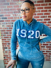 Zeta 1920 Chenille Dark Washed Denim Hoodie