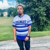 Phi Beta Sigma Stripped Baseball Jersey