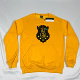 Iota Gold Crest Chenille Crewneck