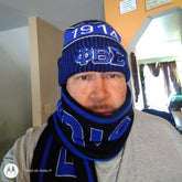 Black Sigma Scarf and Hat Set