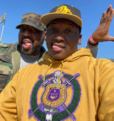 Omega Gold Crest Chenille Hoodie