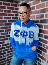 Zeta Tie Dye Chenille Hoodie
