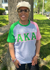 AKA Grey Opp Sleeve Premium Shirt