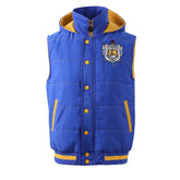 SGRho Hooded Puffer Vest Sherpa Lining