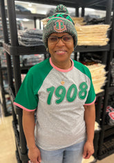 1908 Gray Premium Raglan Shirt