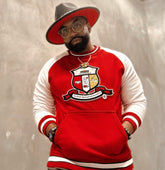 Kappa White Crest Chenille Crewneck