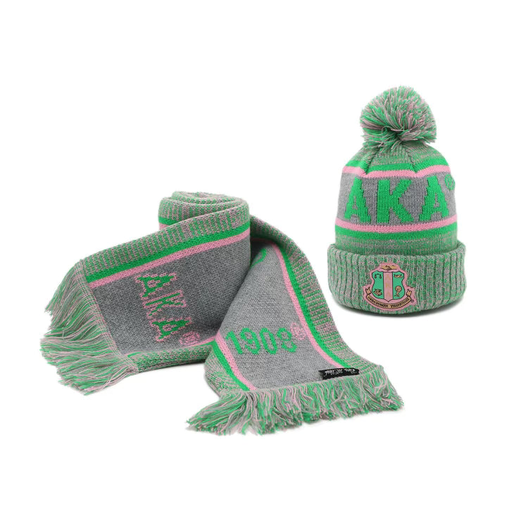 Delta Grey Scarf And Hat Set – The King McNeal Collection