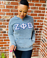 Zeta Denim Chenille Crewneck (Unisex Size)