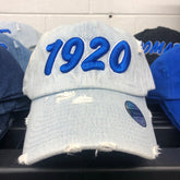 1920 Light Denim Zeta Phi Beta Distressed Hat
