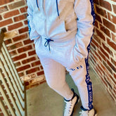 Zeta Grey Tapered Joggers (Unisex Size)