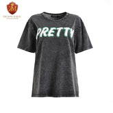 Pretty Black Denim Cheniile Premium Shirt