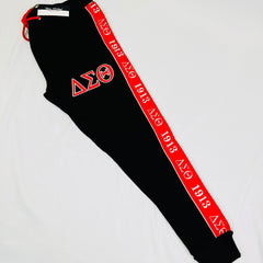 Delta Black Tapered Joggers (Unisex Size)