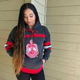 Delta Black Acid Wash Hockey Hoodie Unisex