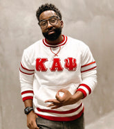 Kappa White Chenille Crewneck