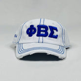 PBS White Denim dad hat