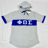 Grey Phi Beta Sigma SS Hoodie