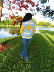 Southern University Denim Bomber Jacket