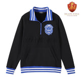 Zeta Black Quarter Zip Sweatshirt Unisex