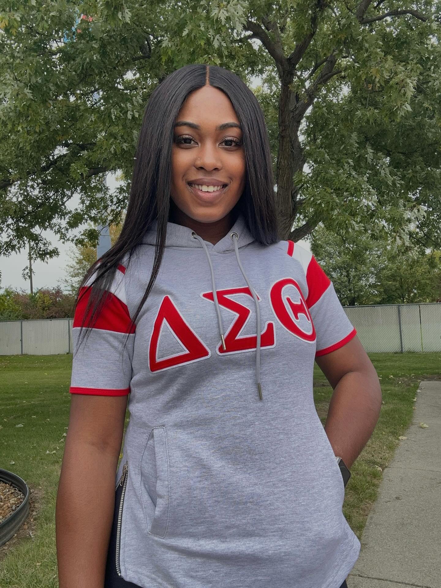 Delta Grey SS Hoodie