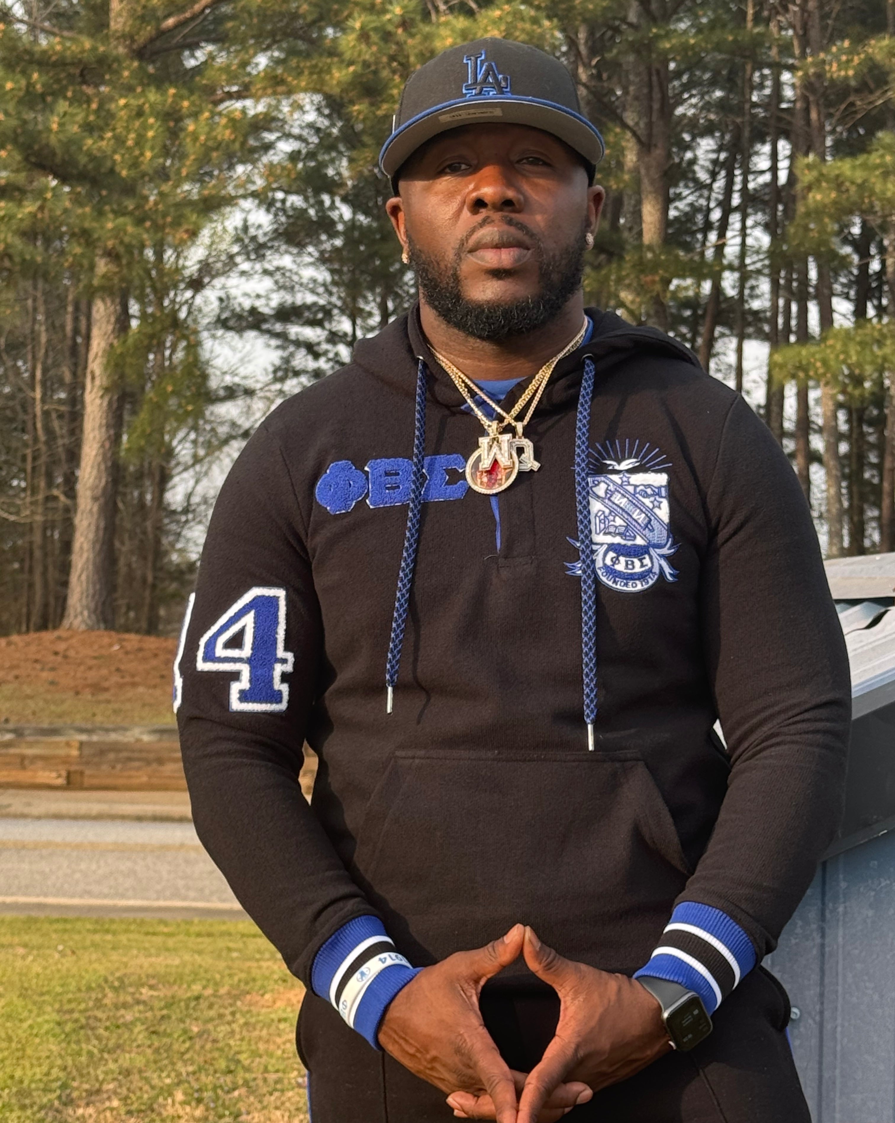 Sigma Black Qtr Button-Up Hoodie