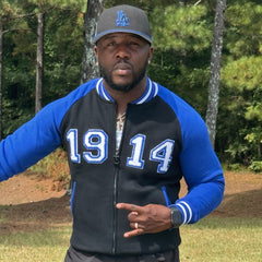 Sigma 1914 Black Varsity Fleece Jacket