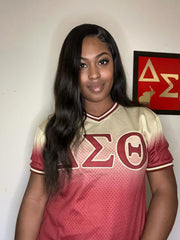 Delta Crimson Faded Baseball Jersey