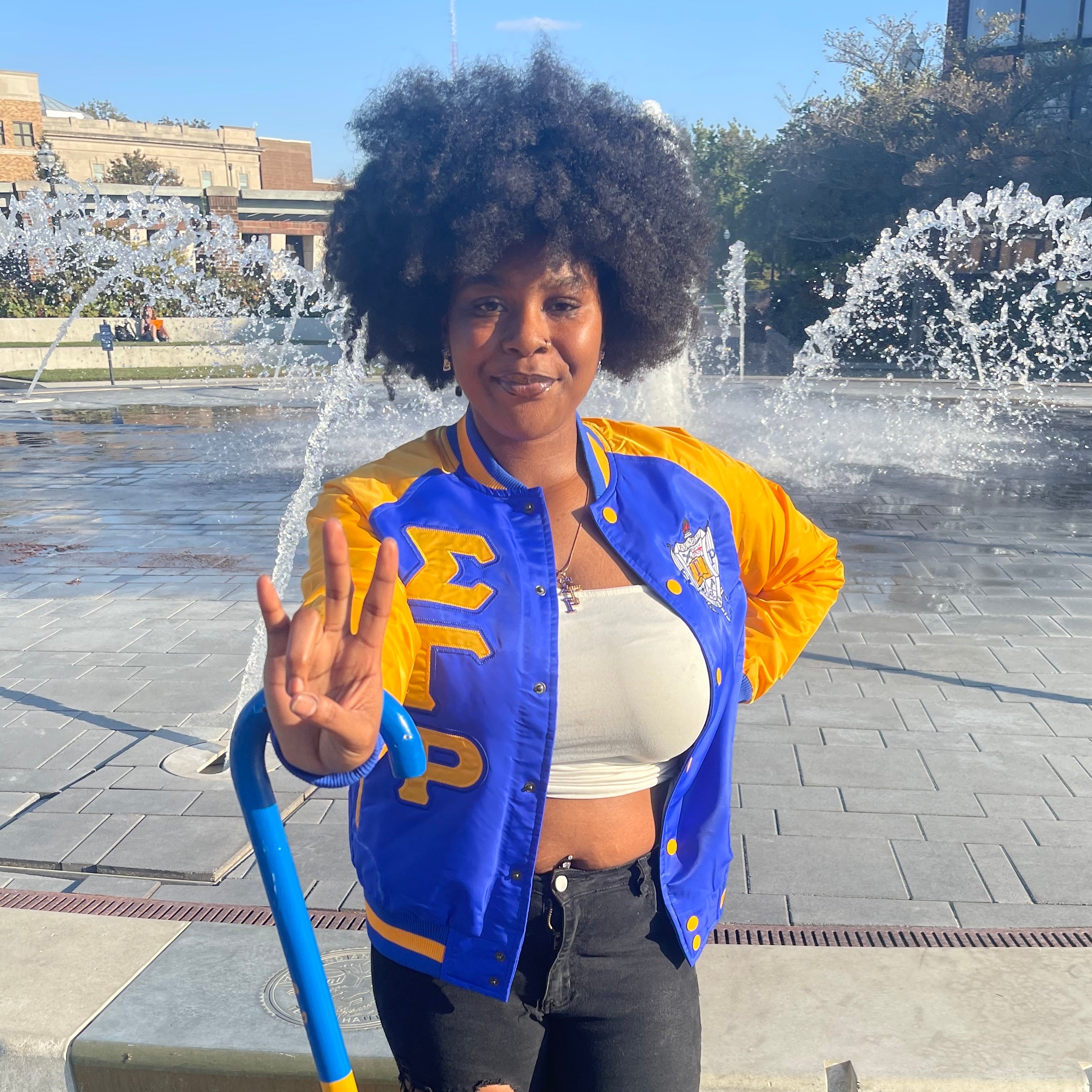 Sigma Gamma Rho Bomber Jacket Custom Lining