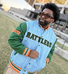 FAMU Denim Bomber Jacket