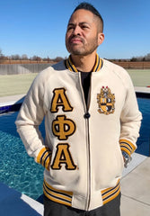 Alpha Neutral Chenille Varsity Fleece