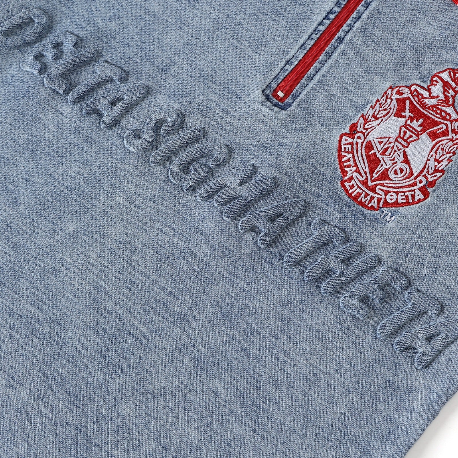 Delta Denim Embossed Polo Shirt