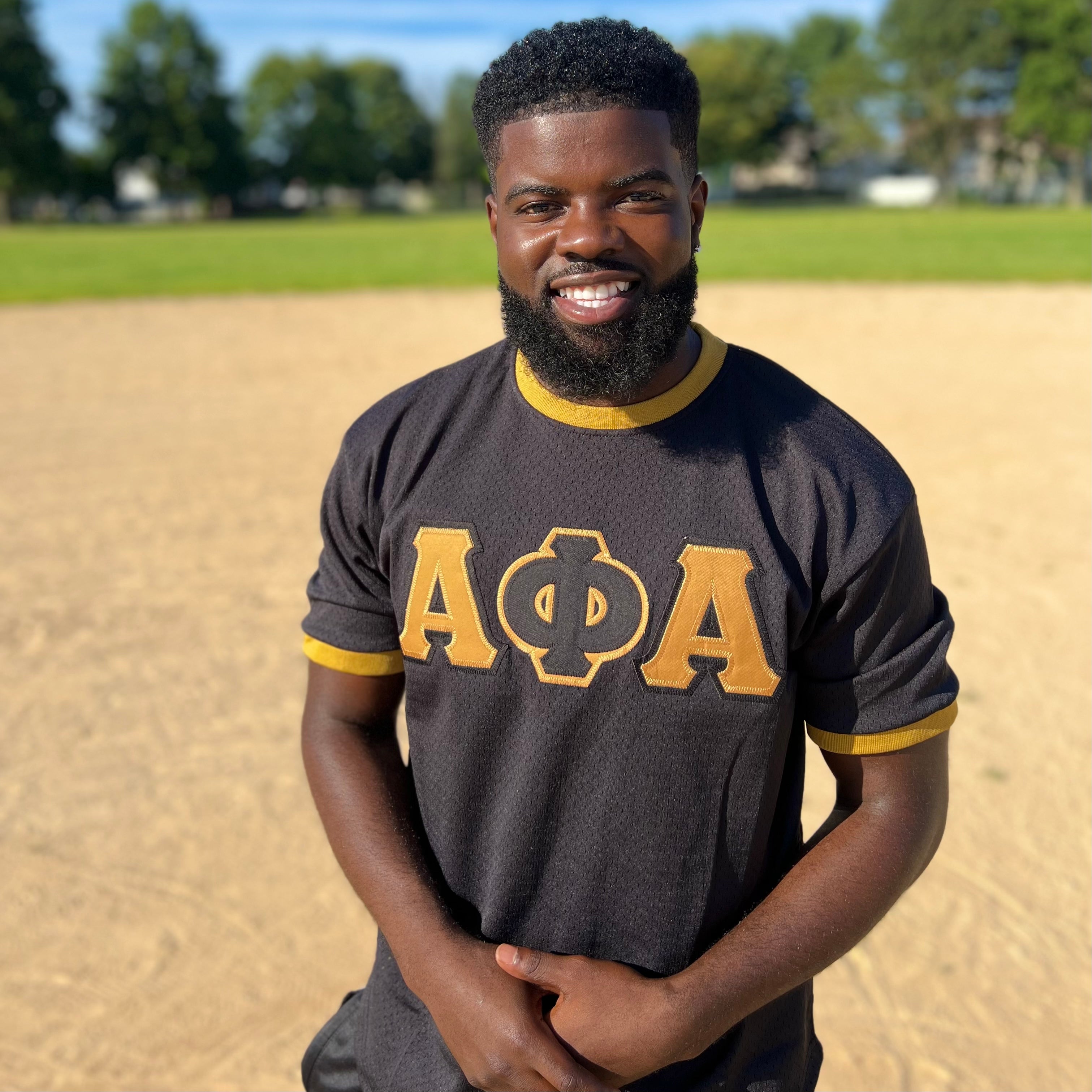 Black Alpha Baseball Jersey