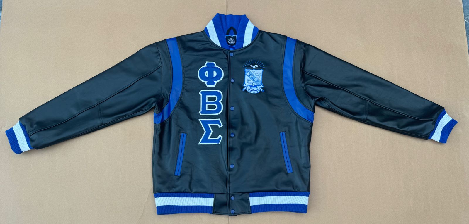 Sigma All Leather Letterman Jacket