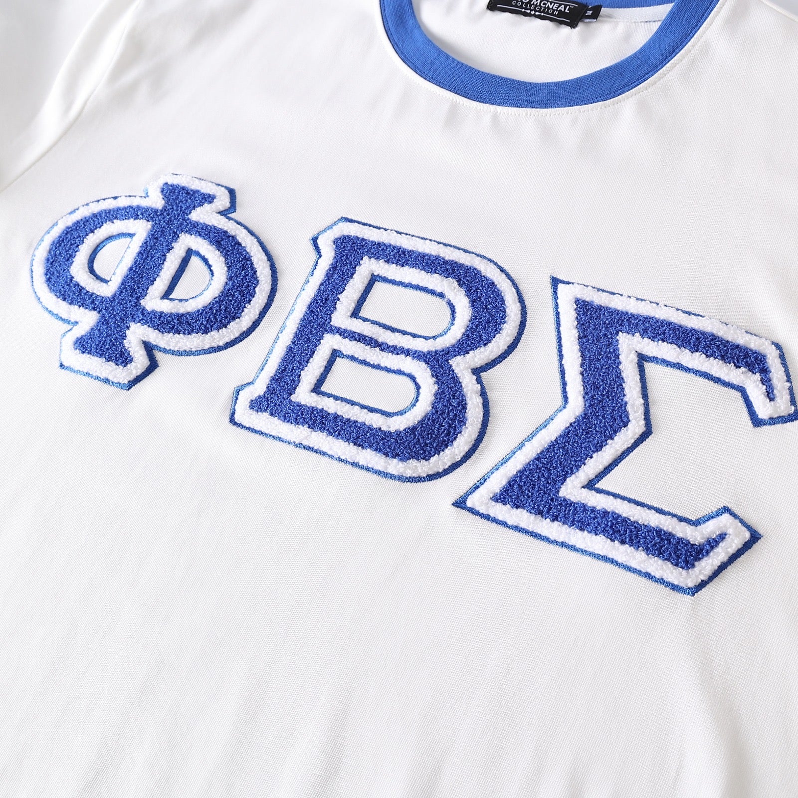 Premium Sigma Chenille letter ringer t shirt