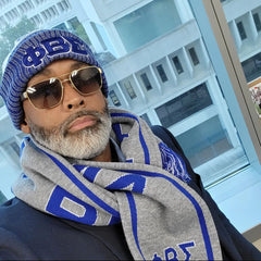 Grey Sigma Scarf and Hat Set