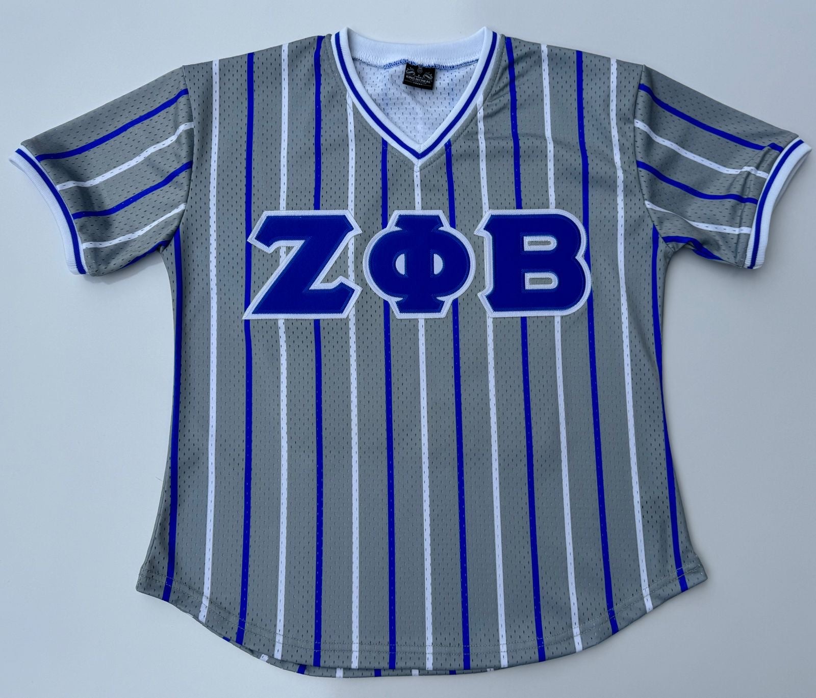 Zeta Grey Baseball Jersey