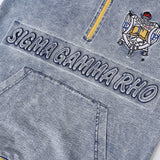 SGRho Denim Quarter Zip Sweatshirt Unisex