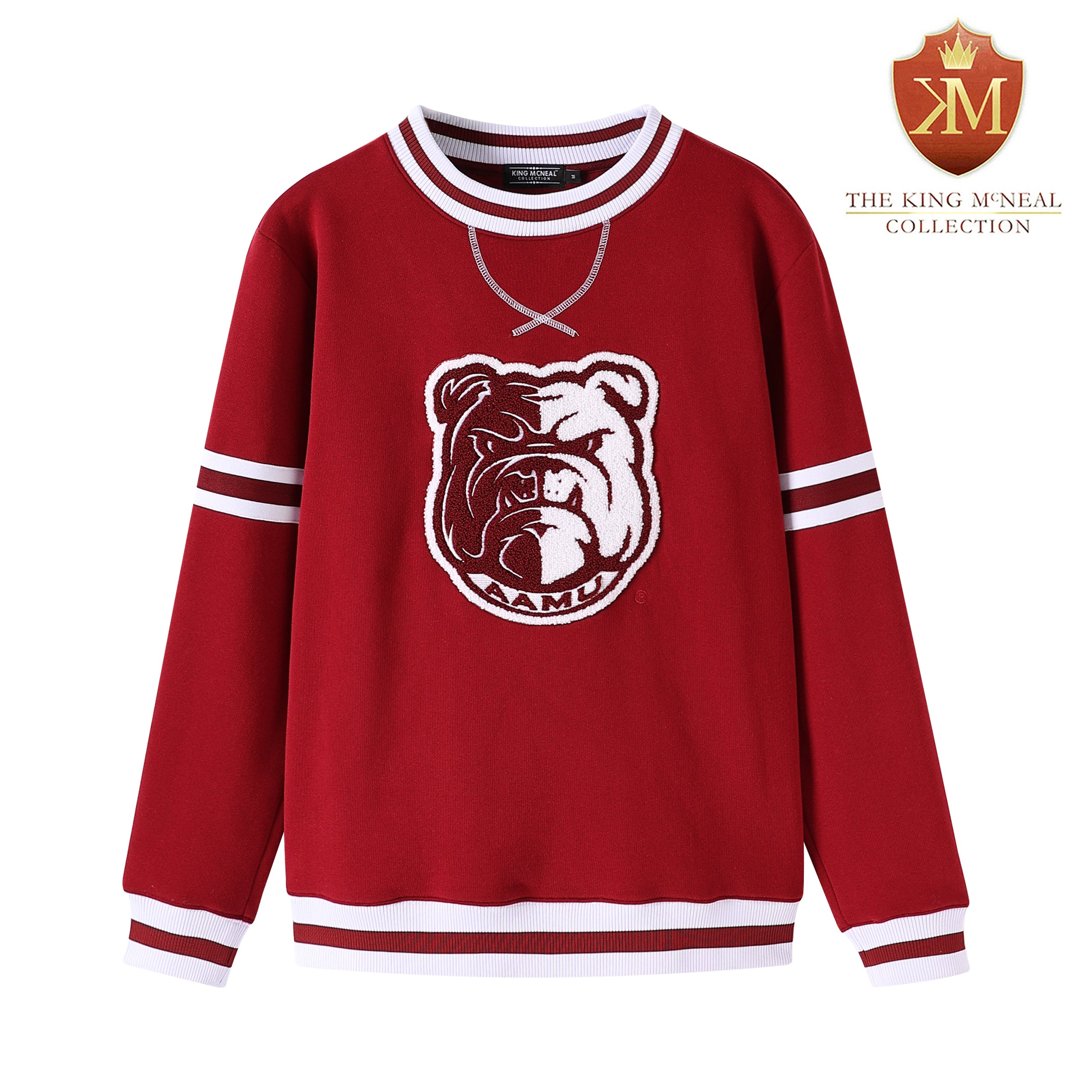 Alabama A&M Maroon Bulldog Pocket Crewneck