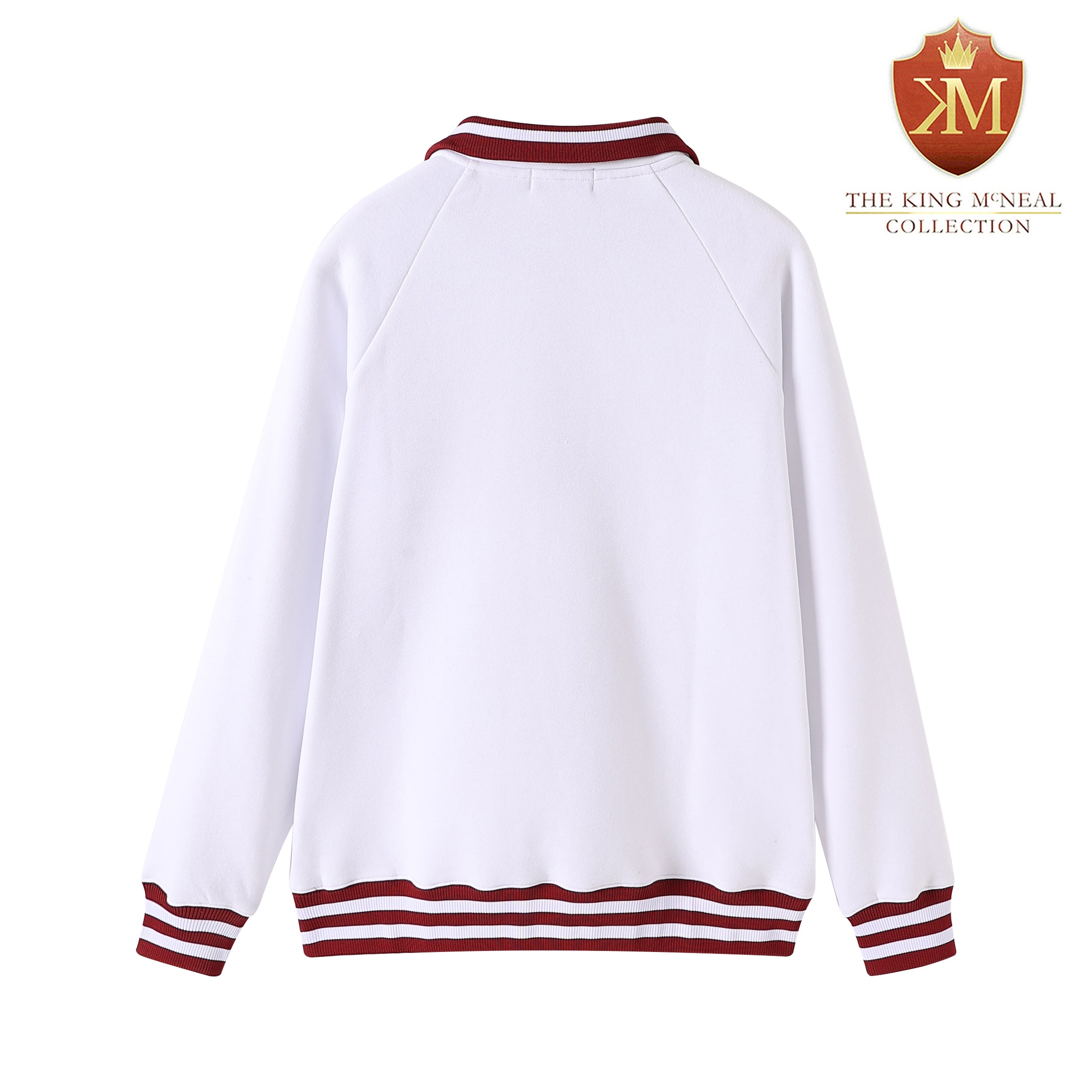 Alabama A&M White Quarter Zip Crewneck