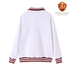 Alabama A&M White Quarter Zip Crewneck