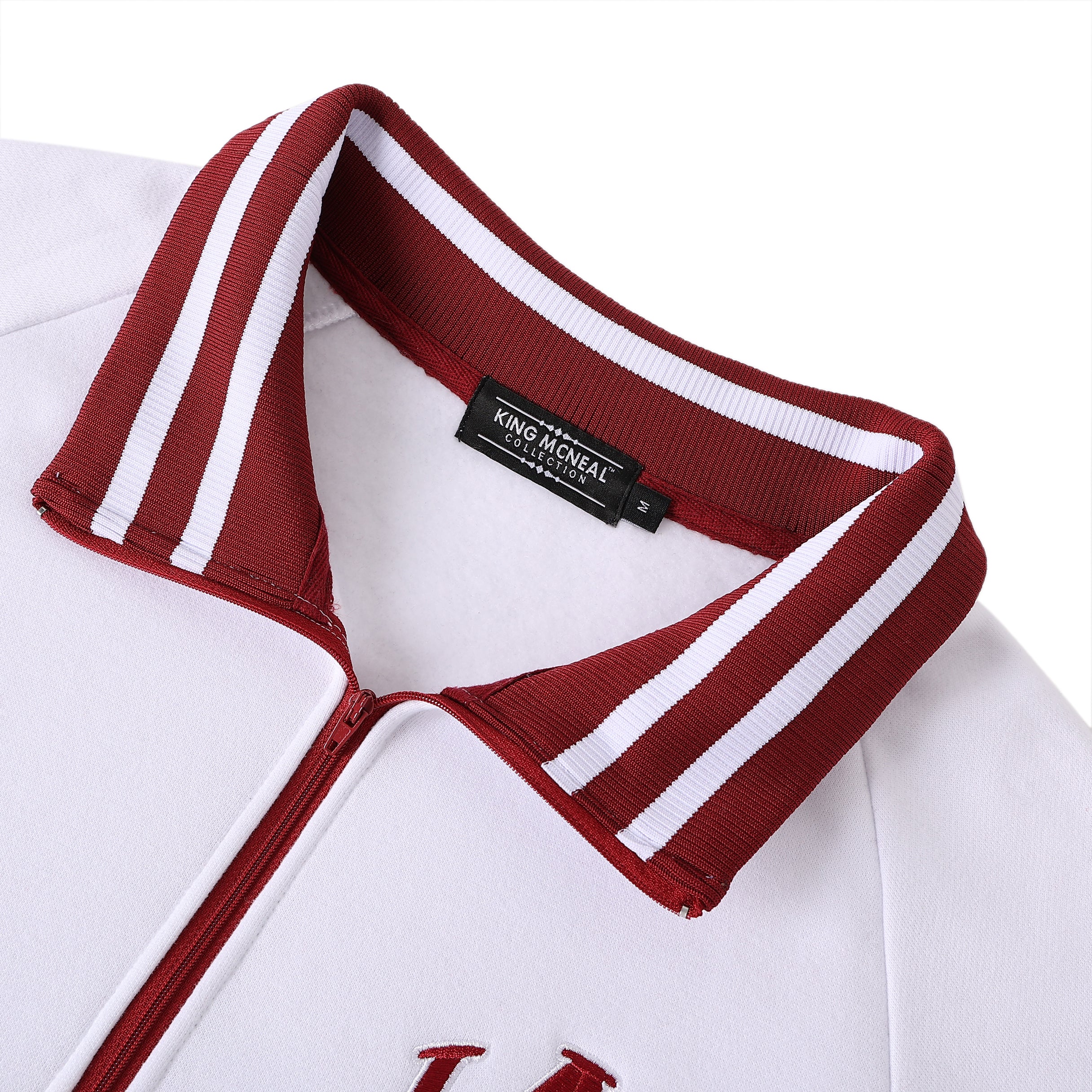 Alabama A&M White Quarter Zip Crewneck