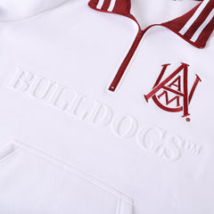 Alabama A&M White Quarter Zip Crewneck