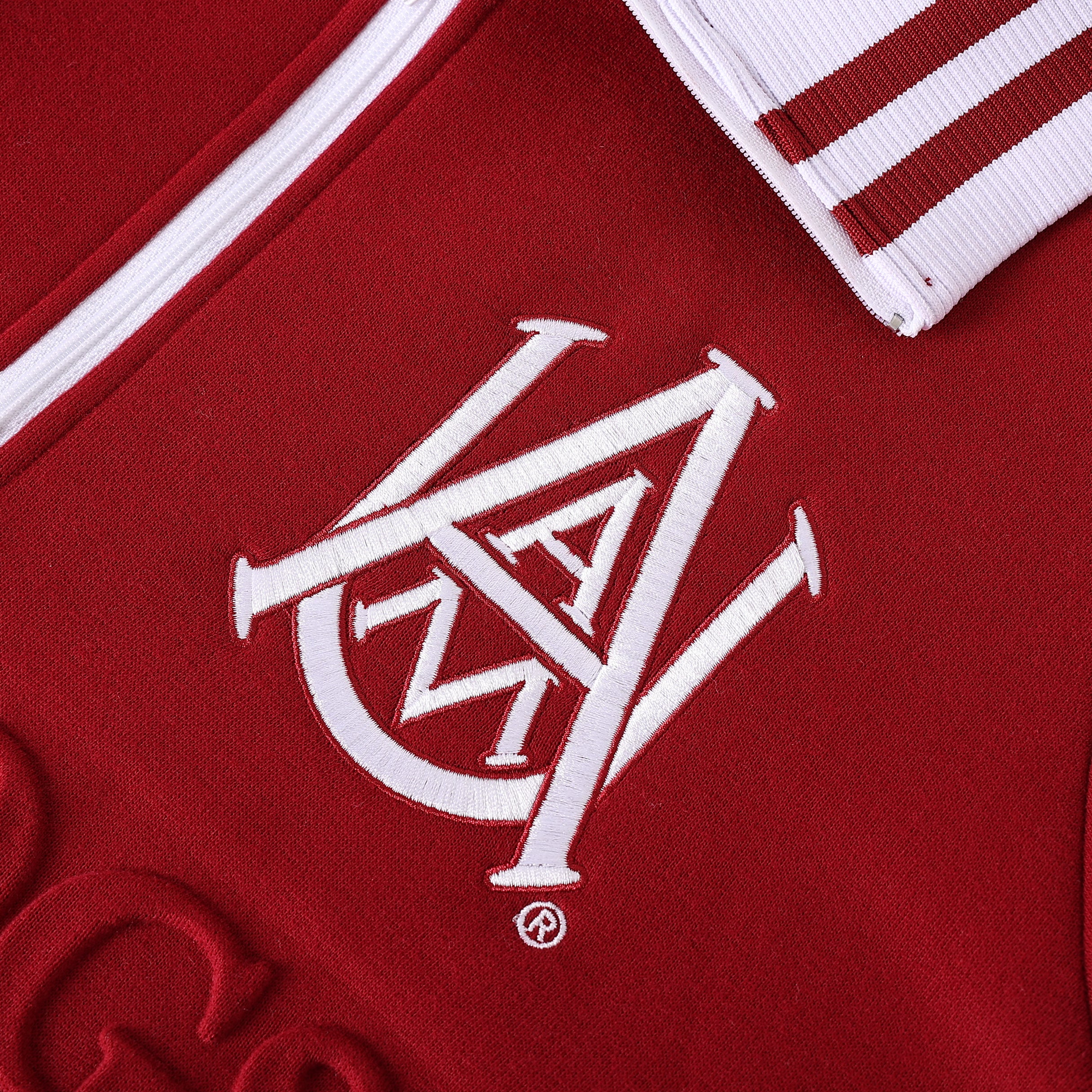 Alabama A&M Maroon Quarter Zip Crewneck