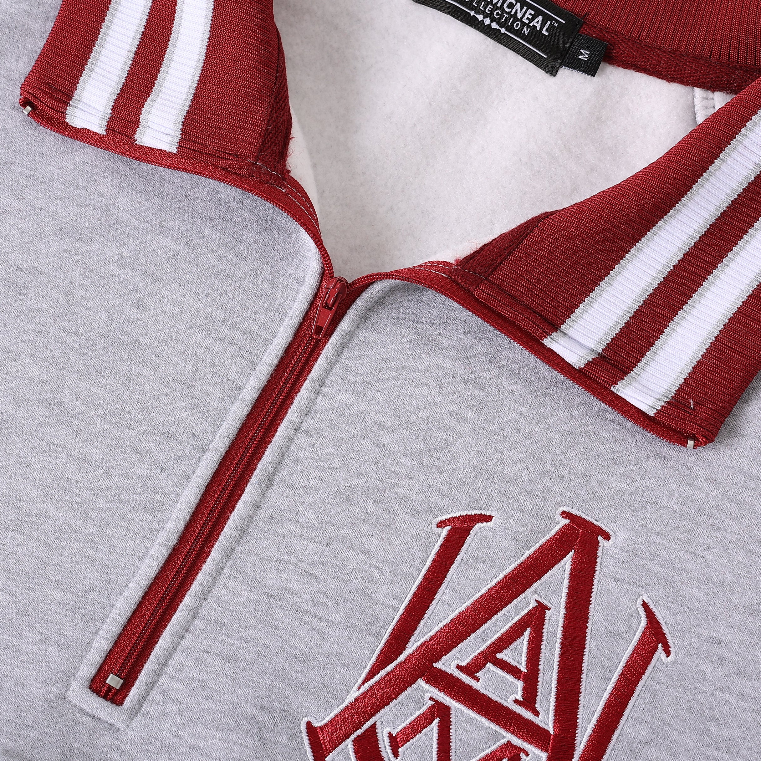 Alabama A&M Grey Quarter Zip Crewneck