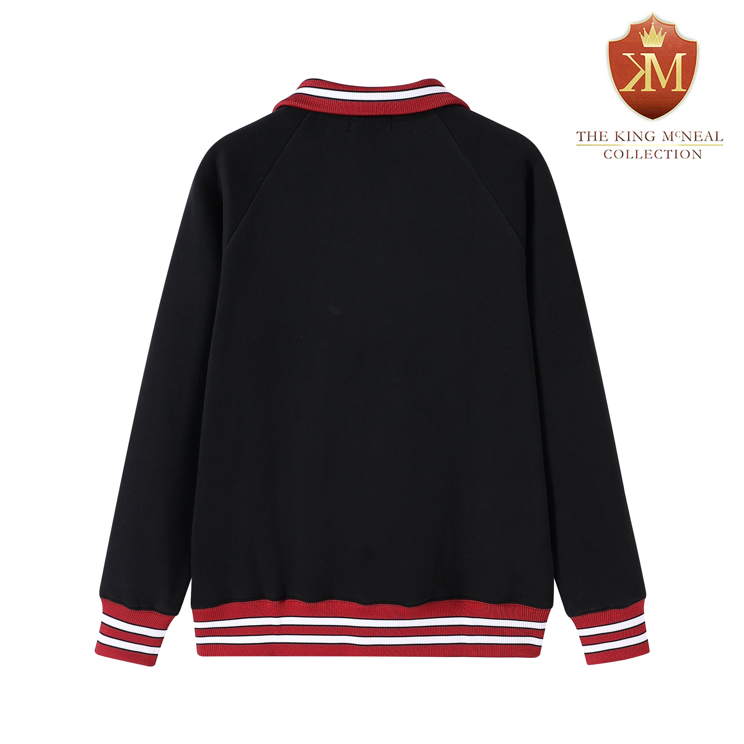 Alabama A&M Black Quarter Zip Crewneck