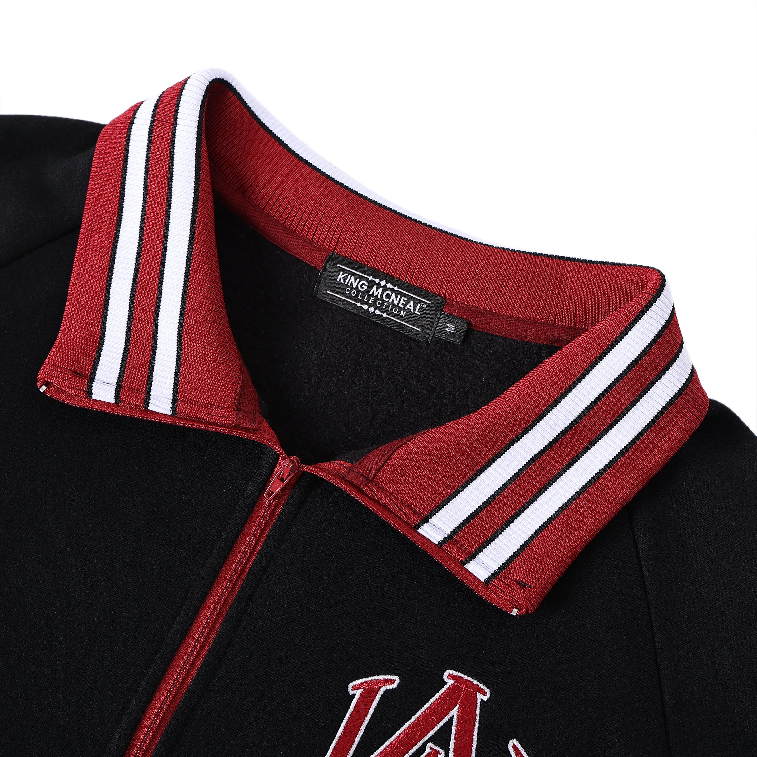 Alabama A&M Black Quarter Zip Crewneck